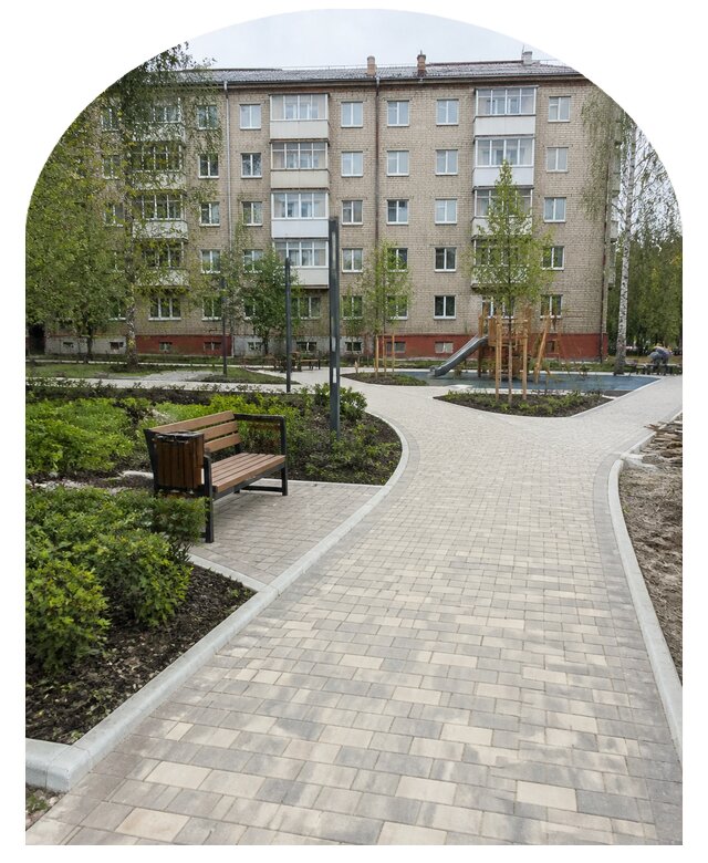 Благоустройство двора МКД под ключ в Куйбышеве от 259225 р. | Метпроект-Кбш